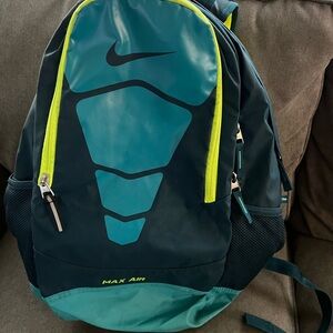 Nike Max Air Backpack - Teal and Lime